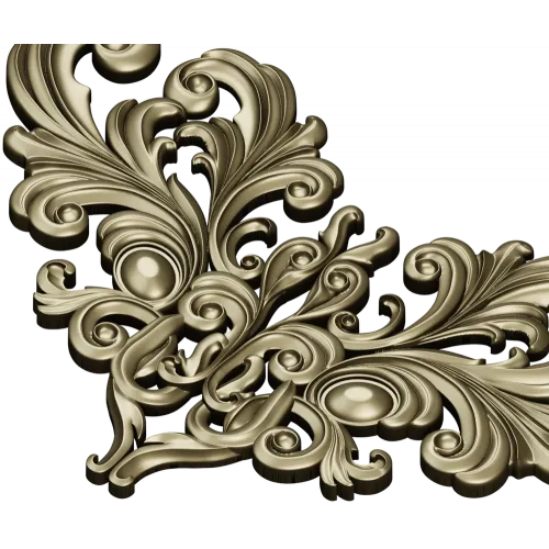 Acanthus Royale - STL 3D model for CNC carving