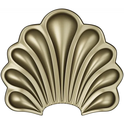 Scallop Fan Applique STL 3D Model for CNC