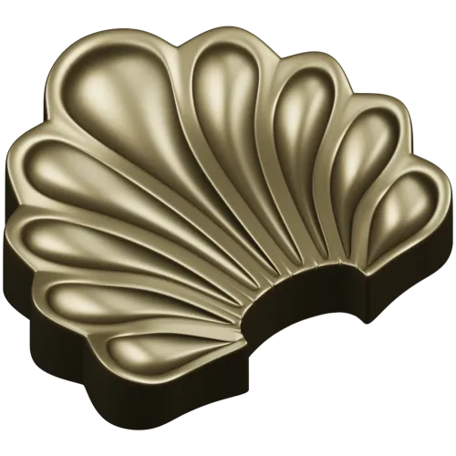 Scallop Fan Applique STL 3D Model for CNC