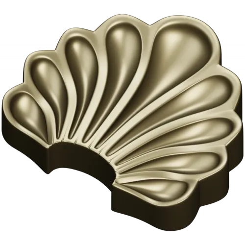 Scallop Fan Applique STL 3D Model for CNC
