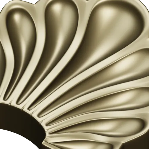 Scallop Fan Applique STL 3D Model for CNC