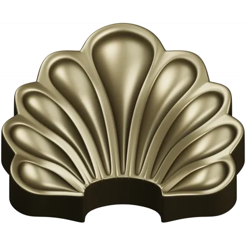 Scallop Fan Applique STL 3D Model for CNC