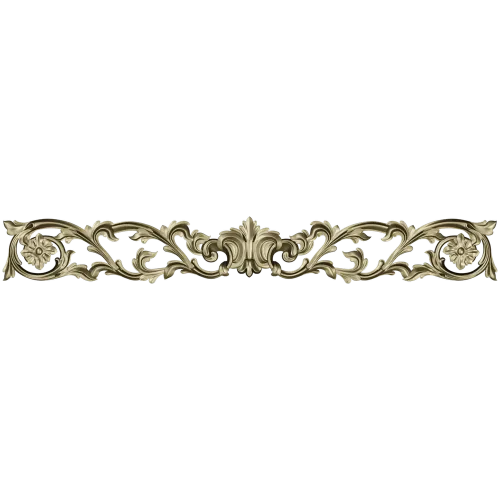 Baroque Acanthus Horizontal Ornament STL for CNC