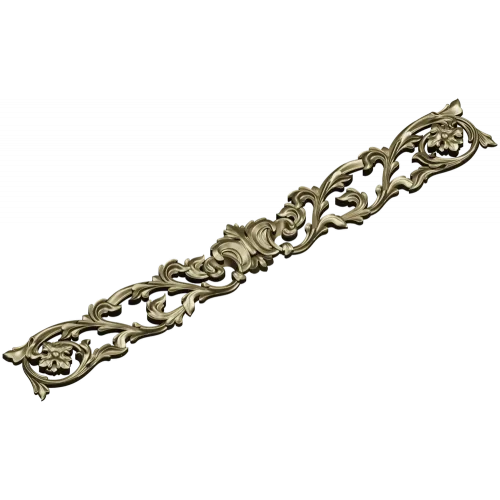 Baroque Acanthus Horizontal Ornament STL for CNC