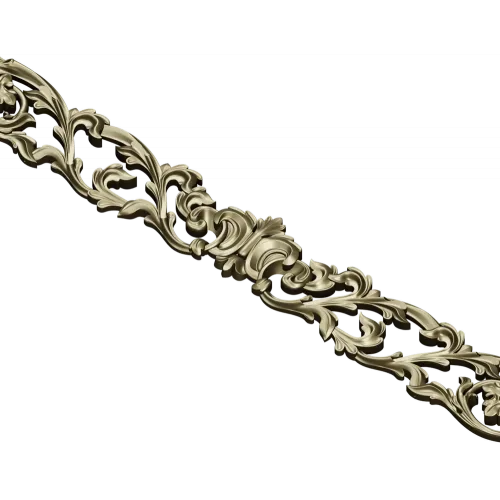Baroque Acanthus Horizontal Ornament STL for CNC