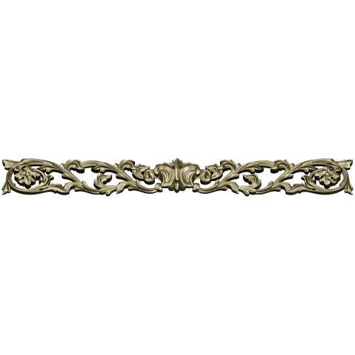 Baroque Acanthus Horizontal Ornament STL for CNC