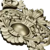Барочный картуш в формате STL для ЧПУ