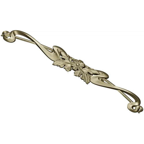 Floral Ribbon Cartouche - STL 3D Model for CNC