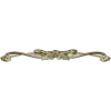 Floral Ribbon Cartouche - STL 3D Model for CNC