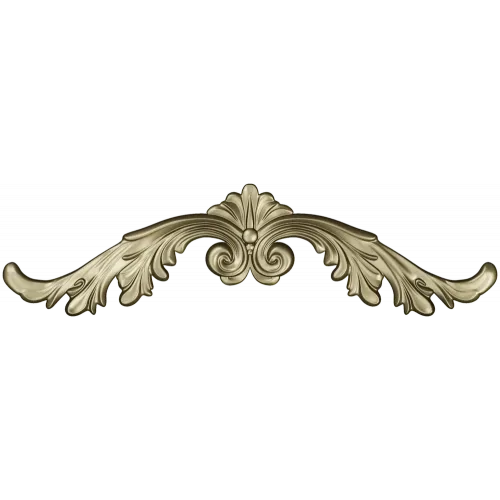 Rococo Acanthus Crest - STL 3D Model for CNC Milling