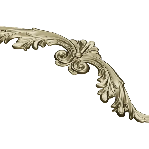 Rococo Acanthus Crest - STL 3D Model for CNC Milling