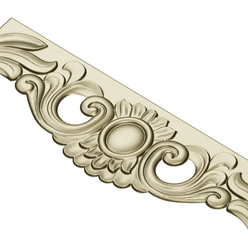 Ornate Cartouche STL 3D Model for CNC Milling