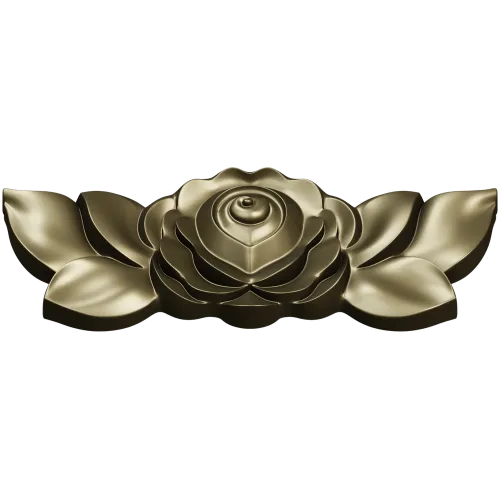 High-relief Rose Applique STL for CNC