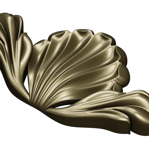 Декоративный картуш "Ракушка" - 3D модель STL для ЧПУ