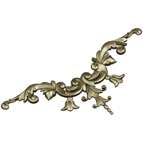 Rococo Acanthus Centerpiece - STL for CNC carving