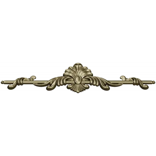 Декоративный лепной картуш STL для фрезера - центровой орнамент