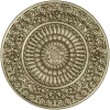 Sunflower Rosette Decorative STL for CNC milling