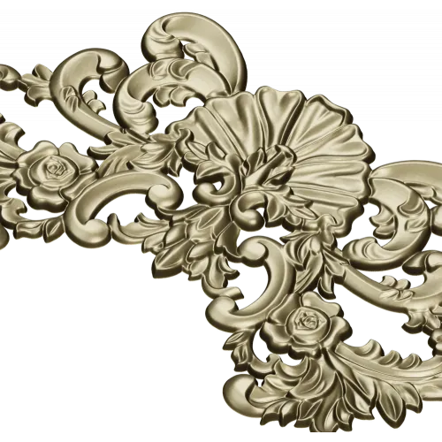 Rococo Shell Cartouche - STL 3D Model for CNC