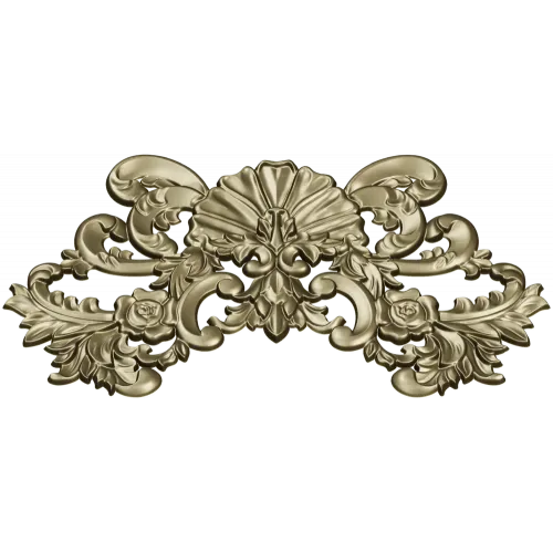 Rococo Shell Cartouche - STL 3D Model for CNC