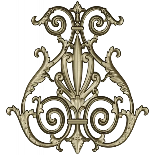 Regal Rocaille Cartouche STL for CNC