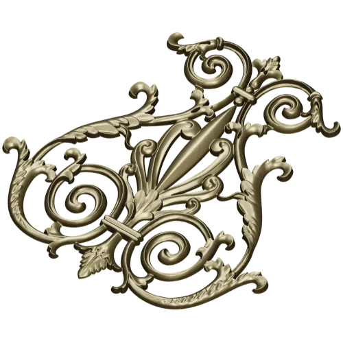 Regal Rocaille Cartouche STL for CNC