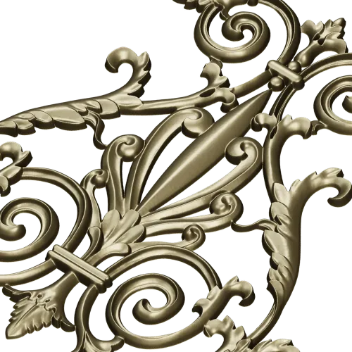 Regal Rocaille Cartouche STL for CNC