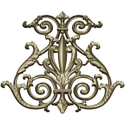 Regal Rocaille Cartouche STL for CNC