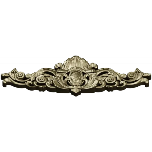 Baroque Fleur Cartouche - STL 3D model for CNC