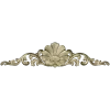 Imperial Fleur Cartouche - high-relief 3D model STL for CNC carving