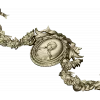 Victorian Cameo Garland - 3D STL model for CNC carving