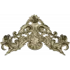 Rococo Floral Crest STL 3D model for CNC carving