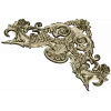 Rococo Floral Crest STL 3D model for CNC carving