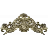 Rococo Floral Crest STL 3D model for CNC carving