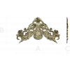 Rococo Floral Crest STL 3D model for CNC carving