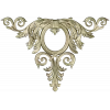 Corner Acanthus Cartouche STL 3D model for CNC