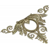 Corner Acanthus Cartouche STL 3D model for CNC