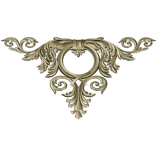 Corner Acanthus Cartouche STL 3D model for CNC