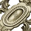 Ornate Oval Cartouche STL for CNC Router
