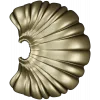 Shell Fan Relief - STL 3D model for CNC milling