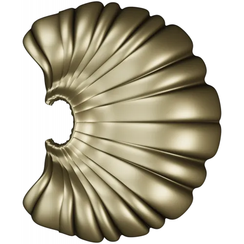 Shell Fan Relief - STL 3D model for CNC milling