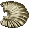 Shell Fan Relief - STL 3D model for CNC milling