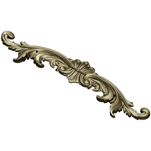 Ornamental Rococo Horizontal Applique STL 3D Model for CNC