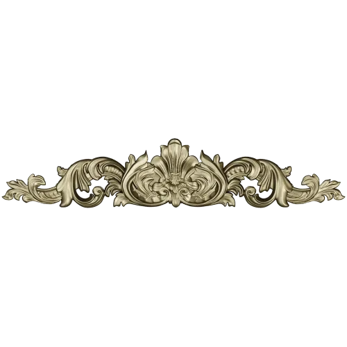 Baroque Acanthus Crest - STL 3D model for CNC