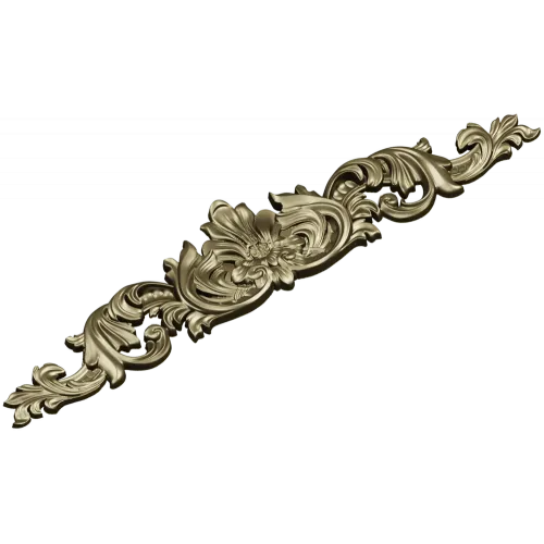 Baroque Acanthus Crest - STL 3D model for CNC