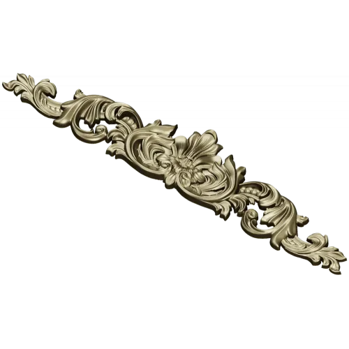 Baroque Acanthus Crest - STL 3D model for CNC