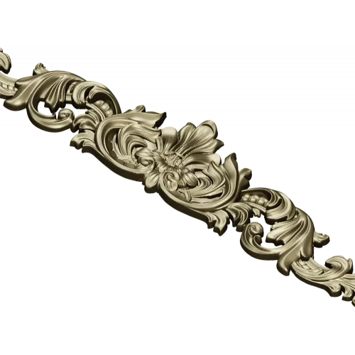Baroque Acanthus Crest - STL 3D model for CNC