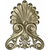 Elegant Shell & Scroll Corner - STL 3D Model for CNC