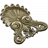Elegant Shell & Scroll Corner - STL 3D Model for CNC