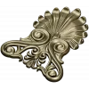 Elegant Shell & Scroll Corner - STL 3D Model for CNC