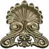 Elegant Shell & Scroll Corner - STL 3D Model for CNC